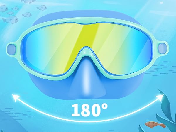 wide view swim goggles kids