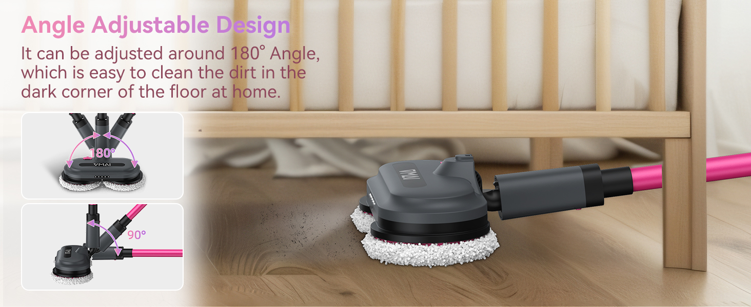 adjustable electric floor cleaner mop