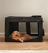 Feandrea 48 Inches Collapsible Soft Dog Crate, Portable Travel Dog Crate for Indoor and Outdoor U...
