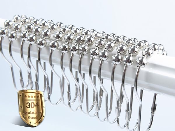 stainless steel shower curtain hooks curtain rings with hooks shower curtain ring