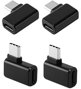 UCEC USB C Right Angle Adapter, 240W 40Gbps USBC 90 Degree Adapter Male to Female, 8K@60Hz Type C...