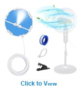 Misting Fans for Outside Patio Cooling, 19FT (6M) Outdoor Misters Water Hose Diy Kit for Garden,