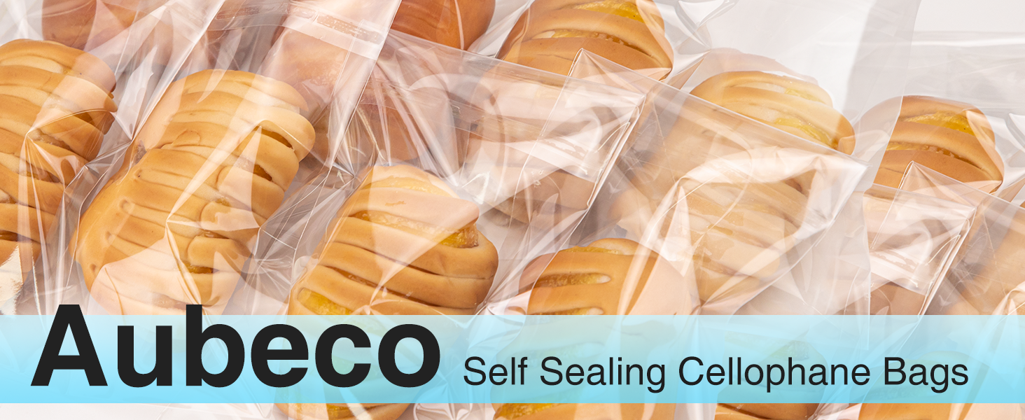 Aubeco Self Sealing Cellophane Bags
