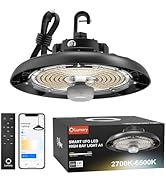 Lumary Smart UFO Led High Bay Light 150W 22,000lm, 2700K-6500K Dimmable Shop Light, Compatible wi...