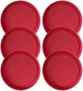 Replacement Lid for Pyrex 4" (Smallest Size) Storage Plastic Cover 1 Cup Bowl Dish 7202-PC Red (6...