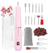 HengYuaoler Electric Nail Drill Cordless,Portable Nail Drill Kit,20000RPM | Nail Drill Machine wi...