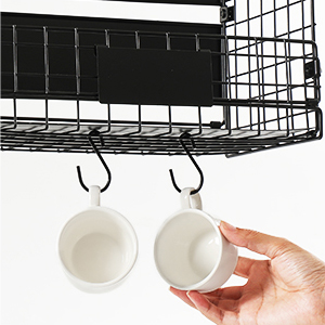Magnetic Shelf Basket Spice Rack for Fridge