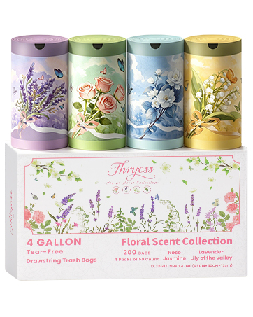 Floral Scent Collection Trash Bags