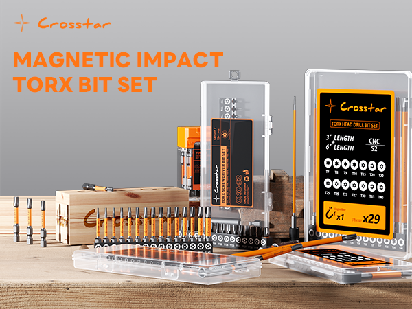 magnetic impact torx bit set