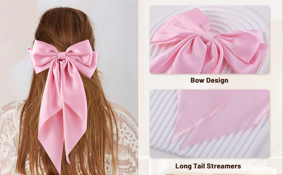 Large Bows Hair Clips for Women