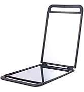 mpowtech Large Hand Held Mirror with Handle(14.17''x 9.45'') - Rectangular Double Side Handle Mir...