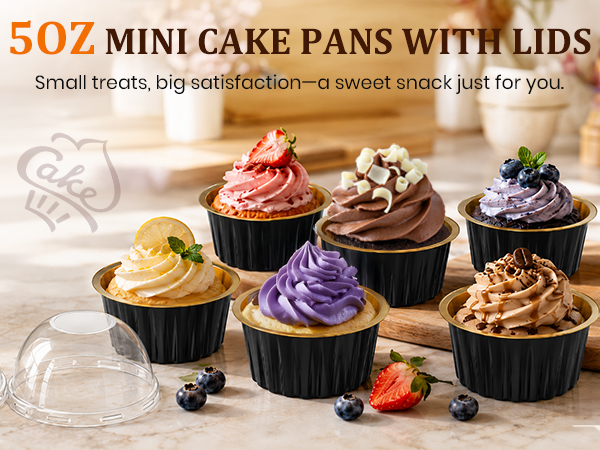 Mini Cake Pans with Lids
