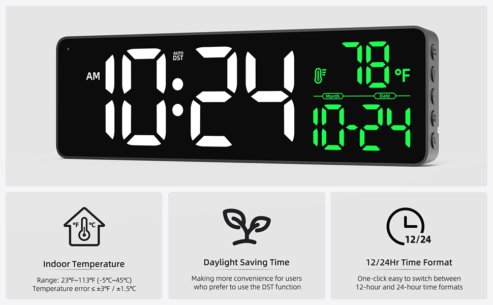 Auto-DST | Indoor Temperature