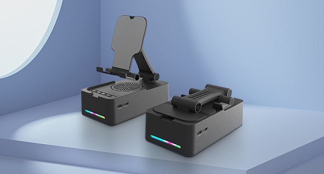 The phone holder speaker is indeed foldable.