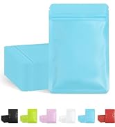 100 Pack Resealable Packaging Bags for Small Business Double-Sided Color Smell Proof Bags for Foo...