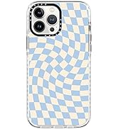 Casetify Impact Case for iPhone 13 Pro Max - Check II - Baby Blue Twist - Clear Frost