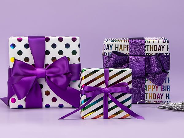 17inch birthday iridescent wrapping paper 3