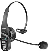 Conambo Trucker Bluetooth Headset V5.0, Hands-Free Wireless Headset with DSP Noise Cancelling & M...