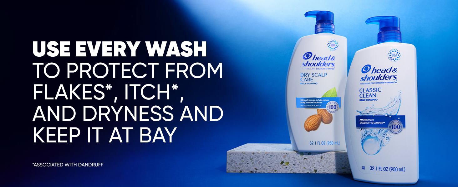 Use every wash to protect from flakes, itch, and dryness and keep it at bay