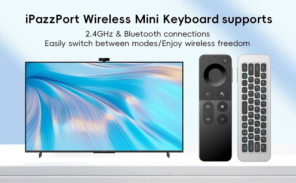 mini keyboard with air mouse