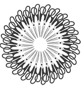 24 Black Scissors Bulk, Rkqoa 8