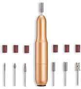 DenniesCare Electric Nail Drill File Professional for Acrylic Gel Dip Powder Nails Portable Nail ...