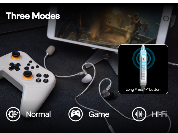 Kiwi Ears S-link IEM Cable with Boom Mic