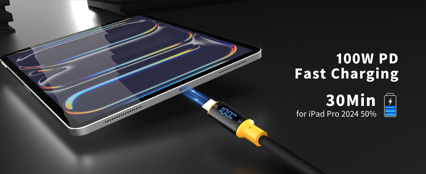 100W PD USB C Fast Charging Cable