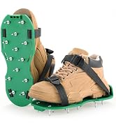 Acymner Lawn Aerator Shoes with 1.1''Spikes | Aerating Sandals with Hook&Loop Straps, Spike Shoes...