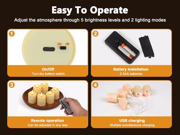 tea lights candles battery operated