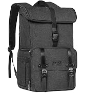 MOSISO Camera Backpack,DSLR/SLR/Mirrorless Photography Canvas Camera Bag Case Top Folded Pocket w...