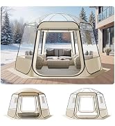 VEVOR Pop up Sports Tent, 8 Sizes Optional Clear Bubble Tent for 1-6 Person, Waterproof Outdoor P...