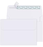 Eupako 5x7 Envelopes Self Seal 250 Pack, White A7 Envelopes, Kraft Paper Envelopes for 5x7 Cards,...