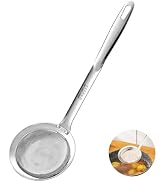 Ugotit Skimmer Spoon Stainless Steel, Fine Mesh Strainer for Cooking, Fat Skimmer & Hot Pot Skimm...