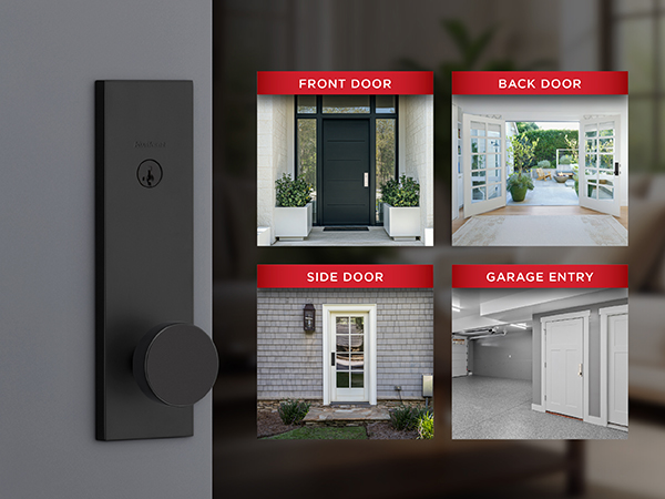 Use on front doors, back doors, side doors, or garage entry