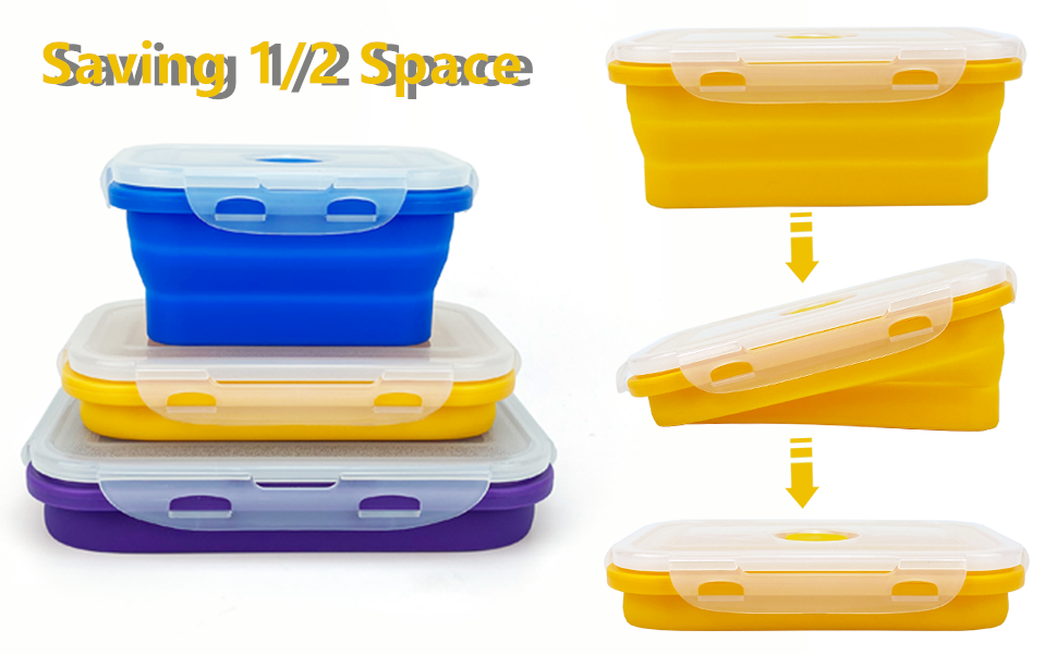 collapsible lunch containers