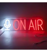 On Air Neon Sign LED Light for Live Streaming, Recording Studio, Bedroom, and Game Room Wall Déco...