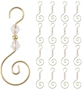INCREWAY Christmas Ornament Hooks, 30PCS S-Shaped Hangers Hook Christmas Ornament Metal Hooks wit...