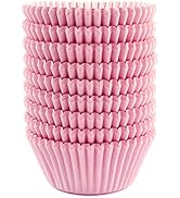 Eoonfirst Standard Size Baking Cups Valentine's Day Cupcake Liners 200 Pcs (Light Pink)