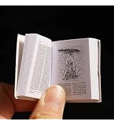 1Pc Mini Bible Pocket Book 1/12 Dollhouse Miniature Book Bookshelf Bedroom Library Accessories,Do...