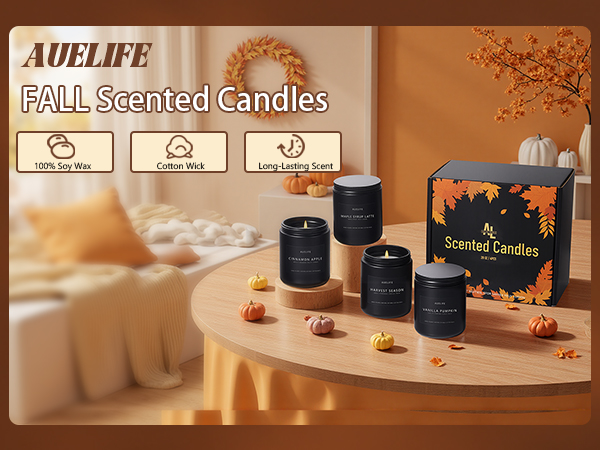 Fall scented candles