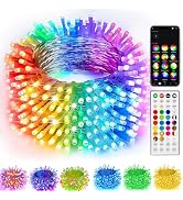 TW SHINE Smart Christmas Lights, 100 LED 33FT Color Changing Halloween String Lights Clear Wire w...