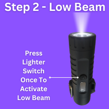 Survival lighter flashlight Instructions step 2