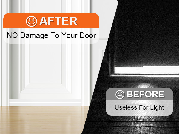 OXRQ Door Draft Stopper for Bottom of Door SOLUTION TO Block Light