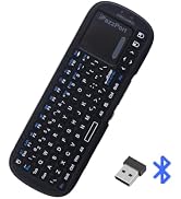 iPazzPort Dual Mode Mini Wireless Keyboard with Touchpad, Bluetooth & 2.4GHz Dual Mode Handheld R...