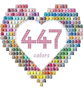 CAIOVSE 5D Diamond Painting Beads,223500 Pieces 447 Colors Round Drills Diamond Art Accessories R...