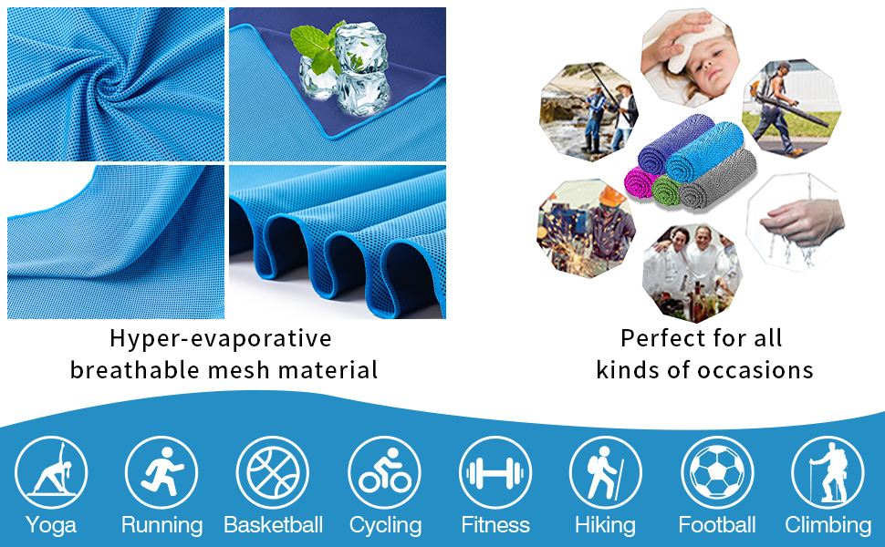 4 Pack Cooling Towel