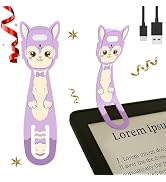 Hoxutym Rechargeable Kids Book Light, Cute Bookmark Reading Light for Kids, Dimmable Portable LED...