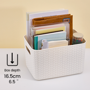 storage basket with lid