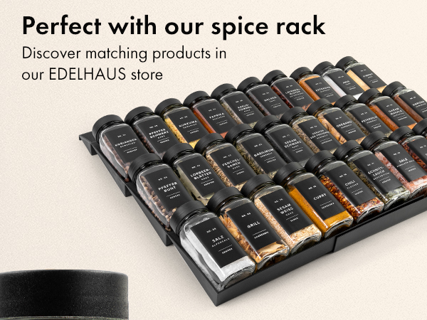 Edelhaus plastic lid spice jars